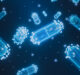 Abstract futuristic pills wireframe and capsule on glowing blue background, pharmacy ,medical, prebiotic, health, vitamin, antibiotic, pharmaceutical, treatment, medicine of future concept